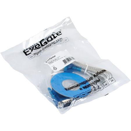 Переходник USB=>COM ExeGate EX-UAS-0.8 RS232_кабель_0.8м