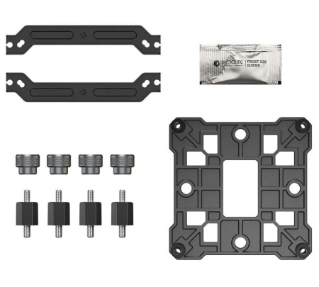 Кулер S115х/1200/1700/1851/AMx ID-COOLING SE-904-XT ARGB BLACK (180W/100mm/500-2500rpm/ARGB/4 тепл.трубки/черный)