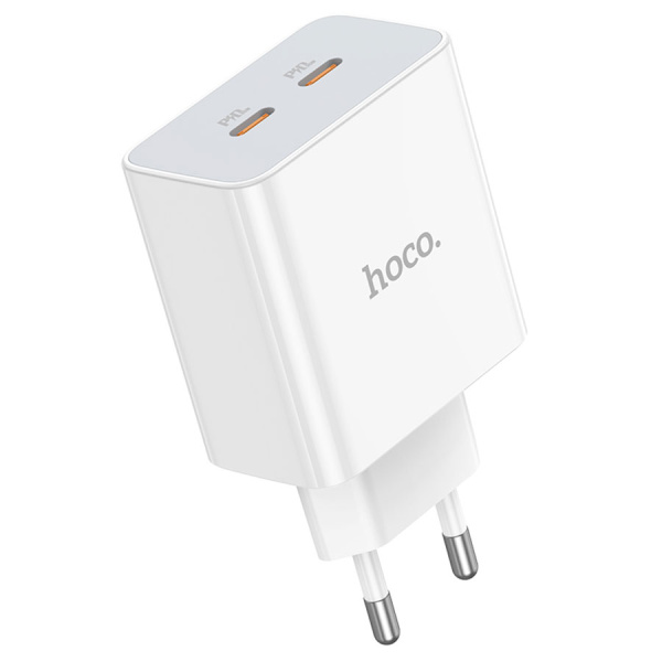 Зарядное_устройство - TypeC*2 35W HOCO C108A белый