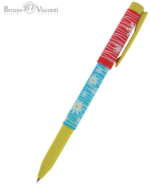 Ручка шариковая Bruno Visconti "FreshWrite Ромашки" 0,7мм., синяя (20-0214/02)