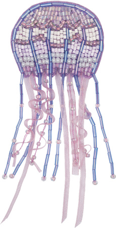 Набор для вышивания "Klart" я 10-028 "Брошь. Медуза" 13 х 5.5 см