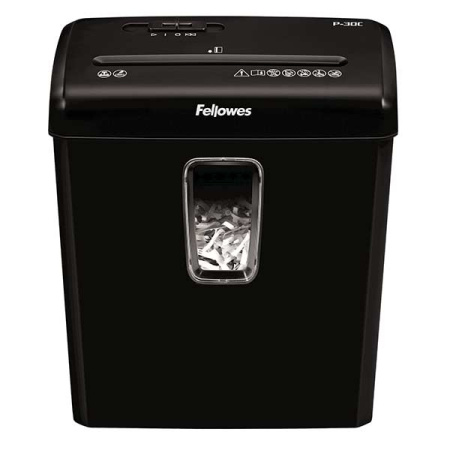 Уничтожитель документов Fellowes PowerShred P-30C DIN P-4, 6 лст., 15 лтр., FS-60081