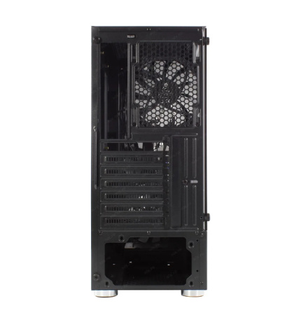Корпус ATX Б_БП 1STPLAYER FIREROSE F3-A Black (USB, Audio, 4x120mm LED, черный)[F3-A-BK-4F1]