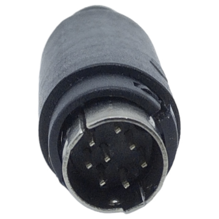 Разъем mini DIN8M, штекер, на кабель