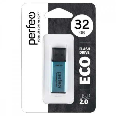 Флеш-накопитель USB2.0 32Gb Perfeo E03 (PF-E03N032ES) синий