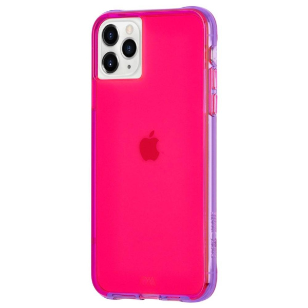Накладка для iPhone 11 Pro Max Case-Mate Tough NEON розовый/фиолетовый (CM039406)