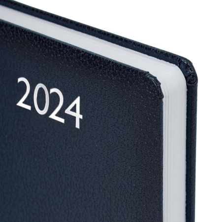 Ежедневник BRAUBERG A5 2024г. "Profile" синий 114866