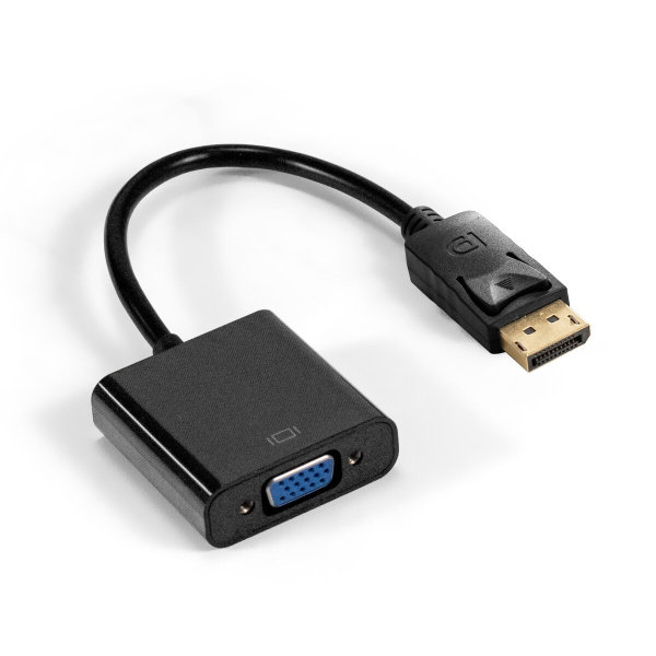 Кабель-переходник DisplayPort-VGA ExeGate [EX-DPM-VGAF-0.2] (20M/15F, 0,2м)