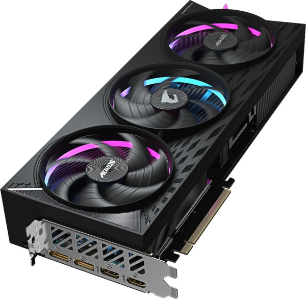 Видеокарта Gigabyte PCI-E 5.0 GV-R9070XTAORUS E-16GD 1.0 AMD Radeon RX 9070XT 16Gb 256bit GDDR6 2570/20000 HDMIx2 DPx2 HDCP Ret