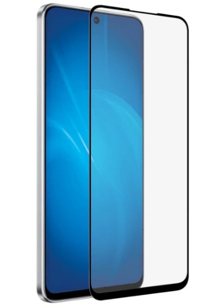 Защитное стекло для Huawei Nova Y90 с цветной рамкой (fullscreen+fullglue) (DF hwColor-133) (black)