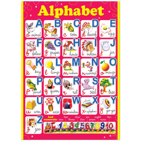 Плакат настенный Русский Дизайн "Alphabet", 490*690мм (18523)