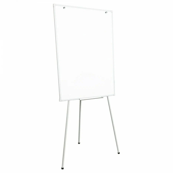 Доска-флипчарт 70*100см. на треноге, рамка ПВХ, регулировка по высоте, полочка OfficeSpace (359017)