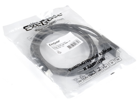 Кабель miniDisplayPort(m) - HDMI(m)   1.8м ExeGate, черный (EX-CC-mDP-HDMI-1.8)