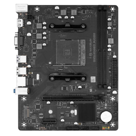 Мат.плата SocAM4 AMD B450 MAXSUN Challenger B450M (mATX,2DDR4,M.2,PCI-E16,PCIE-E,HDMI,VGA,PC3200,CPU
