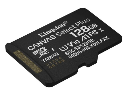 Карта памяти MicroSDXC 128Gb Kingston Class10 UHS-I V10 150MB/s [SDCS3/128GBSP](без адаптера)
