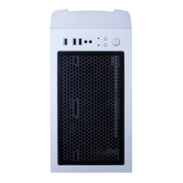 Корпус ATX Б_БП 1STPLAYER DK D4 WHITE (USB, Audio, 4x120mm LED, белый)[D4-WH-4G6]
