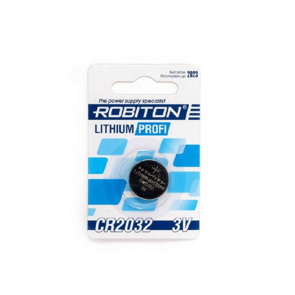Батарейка CR2032 Robiton 1шт. /3В. литиевая