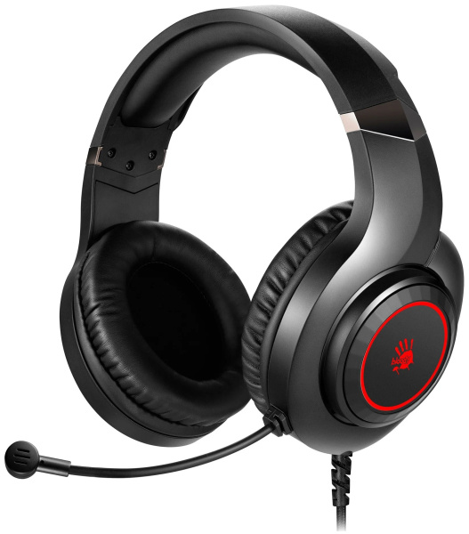 Игровая гарнитура A4Tech Bloody G220S мониторные кабель 2м, Black