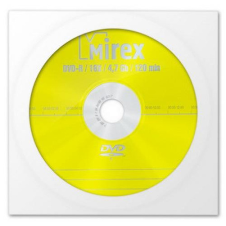 Диск DVD-R 1шт Mirex 4.7Gb 16x конверт с окном (UL130003A1C)