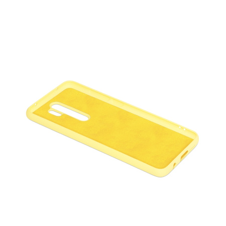 Чехол силиконовый с микрофиброй для Xiaomi Redmi Note 8 Pro DF xiOriginal-03 (yellow)