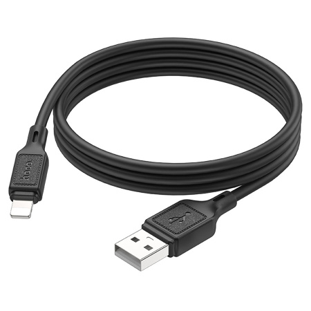Кабель Lightning (m) - USB(m) HOCO X90, 1м, 2.4А силиконовый, черный