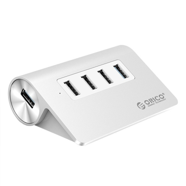 USB_Хаб 4xUSB_3.0 ORICO M3H4-V1-SV Silver