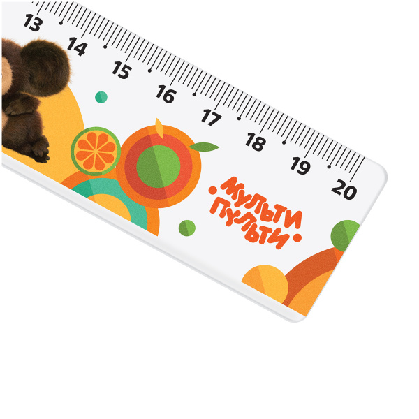 Линейка 20см. Мульти-Пульти "Чебурашка" ЧБ_54124