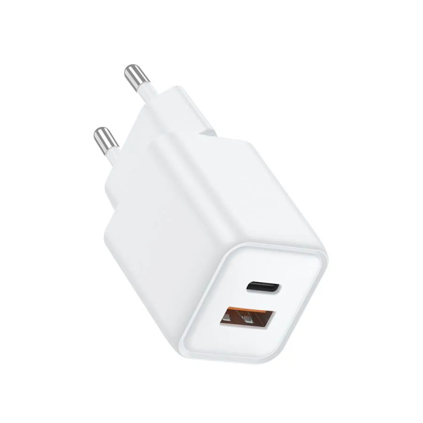 Зарядное_устройство - TypeC+USB 33W PD TFN белый (TFN-WC-33W-3116-WH)