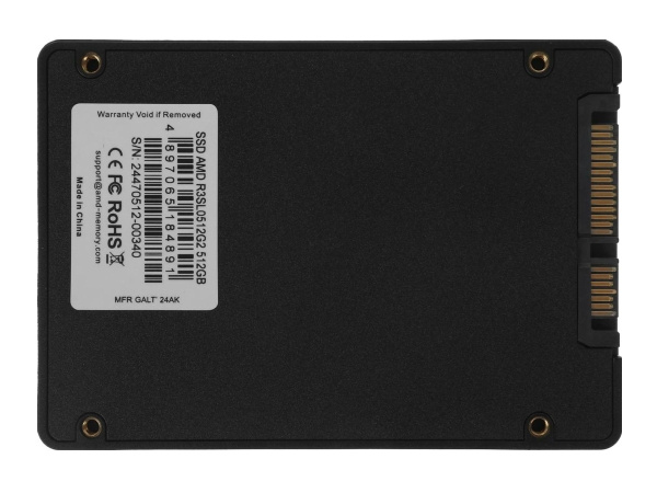 SSD-накопитель 512Гб AMD Radeon R3 [R3SL0512G2](3D NAND,550/470 Мб/с)
