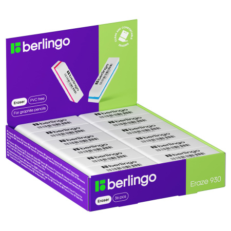 Ластик BERLINGO "Eraze 930", прямоугольный (BLc_00930)