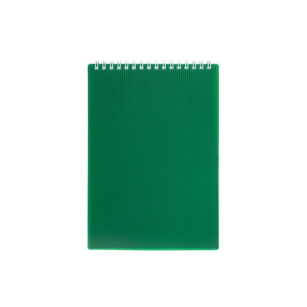 Блокнот Hatber А5 80л. "VELVET" пласт. обложка, зеленый, гребень, 80Б5В1гр_01607
