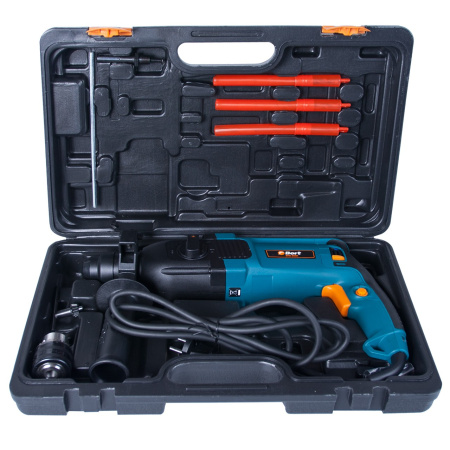 Перфоратор Bort BHD-800N 800Вт, 3 реж., 3Дж, 0-1100 об/мин, 0-5000 уд/мин, реверс, SDS-plus, кейс