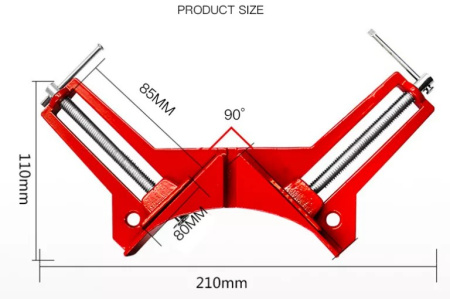 Струбцина угловая 90градусов, RuiTool
