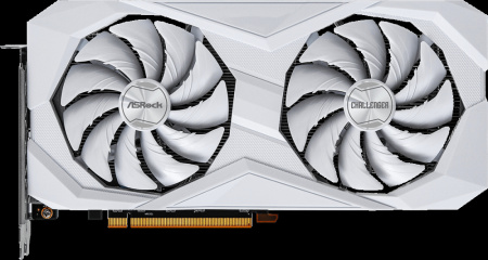 Видеокарта Radeon RX 6600 ASRock 8Гб Challenger White GDDR6,128bit,HDMI,3DP (RX6600 CLW 8G) ret