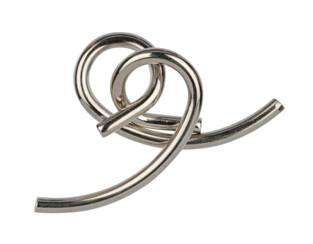 Головоломка металлическая  "DELFBRICK" DLM-20 1 шт "Петельки" 2 элемент.