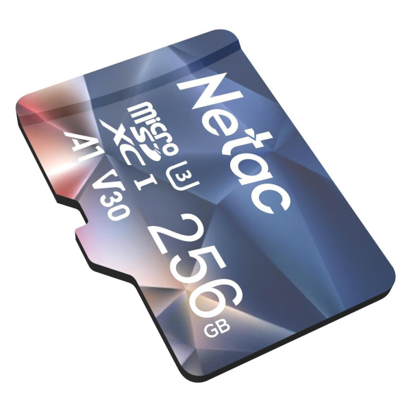 Карта памяти MicroSDXC 256Gb Netac P500 ULTRA Class10, U3, V30 [NT02P500ULT-256G-S] (без адаптера)