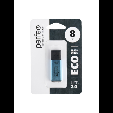 Флеш-накопитель USB2.0 8Gb Perfeo E03 (PF-E03N008ES) синий