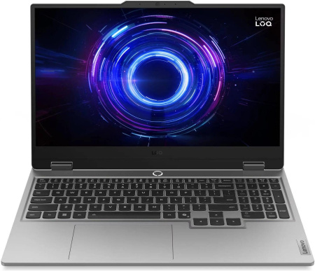 Ноутбук Lenovo LOQ 15IRX10 Core i7 13650HX 16Gb SSD512Gb NVIDIA GeForce RTX 5070 8Gb 15.6" IPS FHD (1920x1080) без ОС grey WiFi BT Cam (83JE01CCPS)