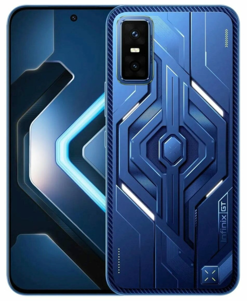 Смартфон INFINIX GT 30 8Гб 256Гб Cyber Blue 6.78", AMOLED, 2720*1224, 4*2.1+4*2.6ГГц, 64+8Мп, 13Мп, 5G, NFC, 5500мАч, And 15
