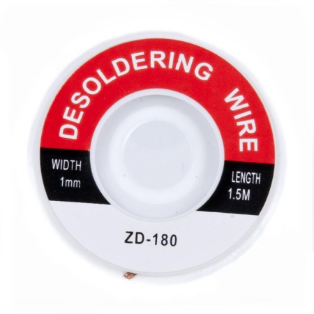 Оплетка для выпайки ZD-180 1мм/1.5м