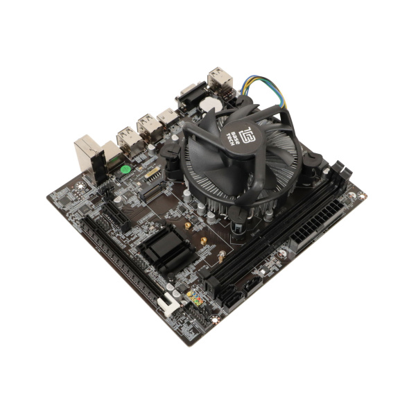 Мат.плата S1155 с процессором i3-3220 и кулером BaseTech H61M-K (mATX,2DDR3,3SATA,VGA,HDMI,PC1600)