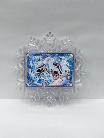 Елочное украшение Снежинка, "Лесосибирск"