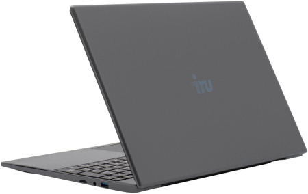 Ноутбук IRU Tactio 15PHC Ryzen 5 7430U 8Gb SSD256Gb AMD Radeon Graphics 15.6" IPS FHD (1920x1080) Windows 11 Pro Multi Language black WiFi BT Cam 4350mAh (2045999)