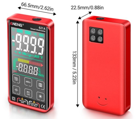 Мультиметр Aneng 621A, Li-pol 600mAh