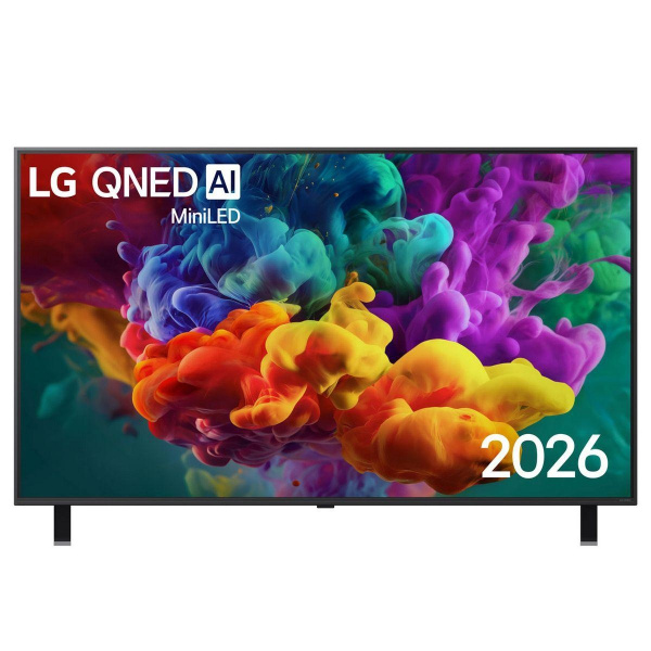 Телевизор ЖК 55'' LG/ 55", Ultra HD, QNED MiniLED, Dynamic QNED Color, Edge Led, Precision Dimming Pro, AI Picture Pro, Smart TV (WebOS 26), Wi-Fi 5, DVB-T2/C/S2, MR, 120Hz Native (VRR 144Hz), 2.0ch (20W), 4хHDMI, 2хUSB, 2 Pole, черный графит, 2026