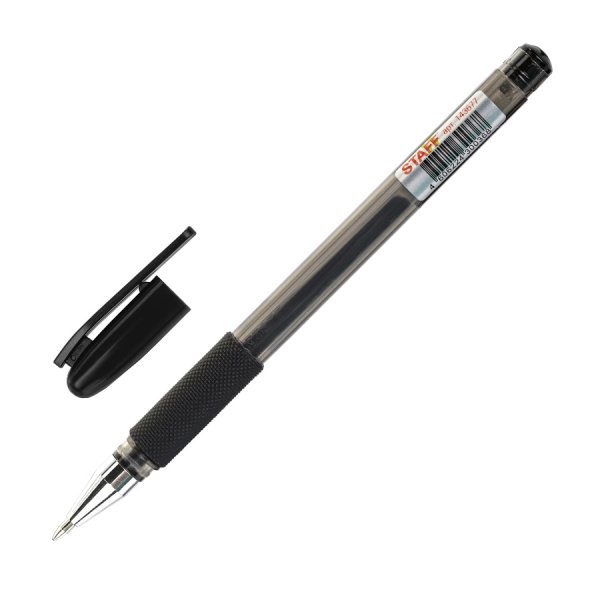 Ручка гелевая STAFF "Basic GP-677" 0,5мм., черная (143677)