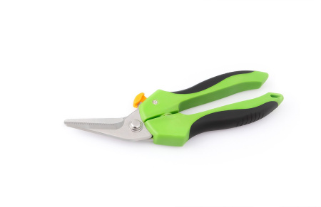 Ножницы 185мм, Дело техники 463290, изогнутые, универсальные, возвратный механизм, фиксатор