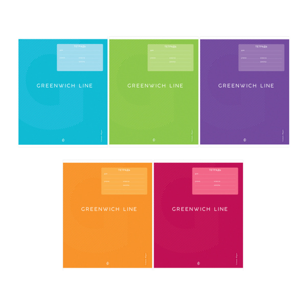 Тетрадь 12л. лин. "Monocolor" Greenwich Line (N5c12-49004)