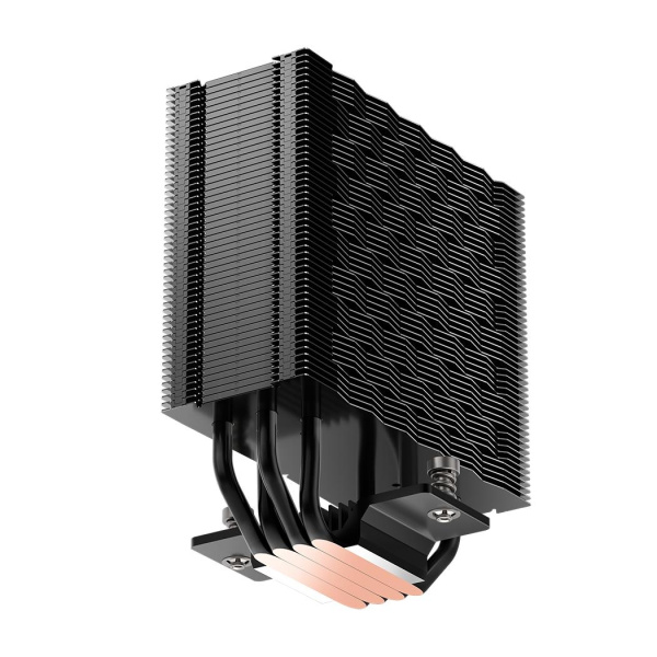 Кулер для процессора/ CPU Cooler PCCooler RZ400 V2 BK (230W, 4-pin PWM, 155mm, Al/Cu, 4x6mm, 1x120mm, 86.73CFM, 32dBA, 2200RPM, S: 1851/1700/1200/115X, AM5/AM4, black)