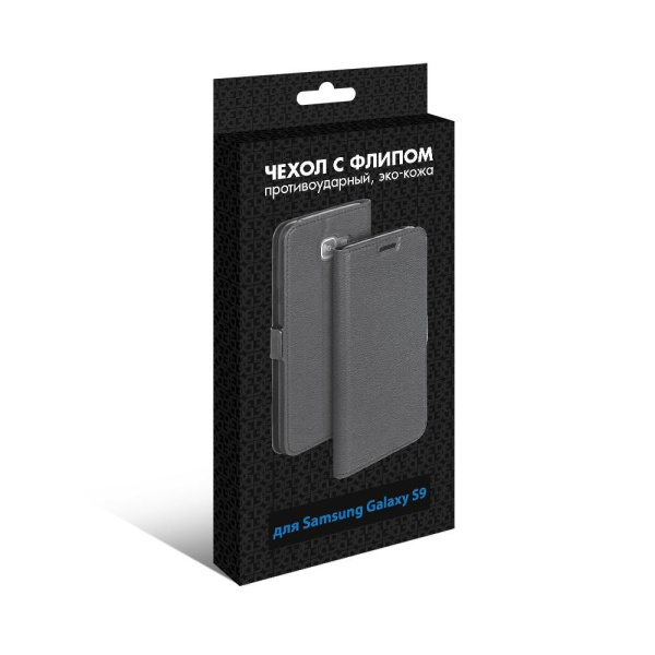 Чехол-книжка для Samsung Galaxy S9 DF sFlip-27 Black
